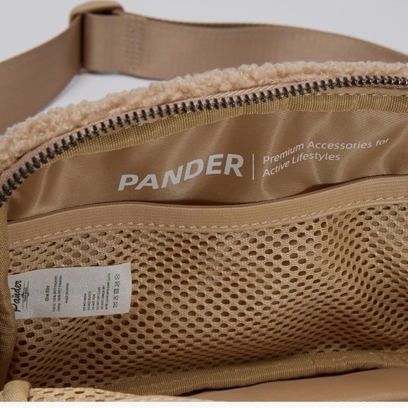 Men's Tan Sherpa Belt Bag - Picture 3 of 7